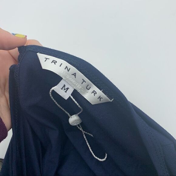 Trina Turk navy jumpsuit with sleeves size medium - Picture 8 of 8